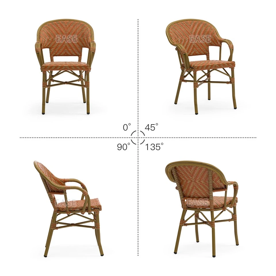 China Parisian Rattan Outdoor Dining Chairs Manufacturers, Suppliers, Factory